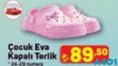 JUNO ÇOCUK EVA KAPALI TERLİK